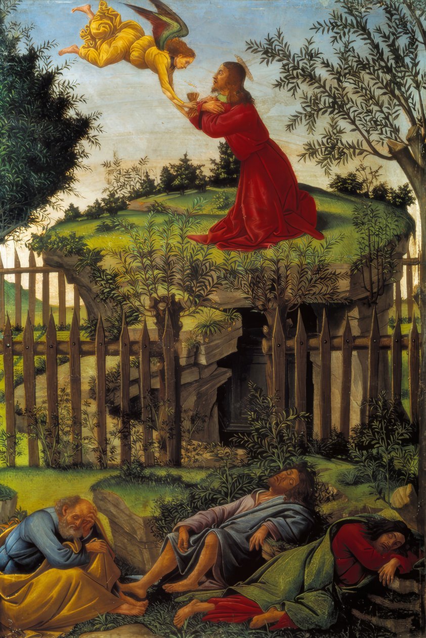 Kristus på Oliebjerget af Sandro Botticelli