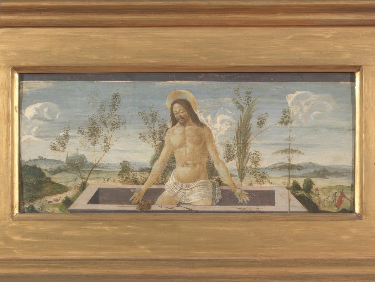Kristus i graven af Sandro Botticelli