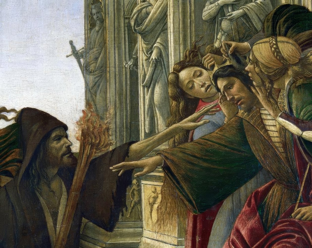 Bagvaskelsen af ​​Apelles af Sandro Botticelli