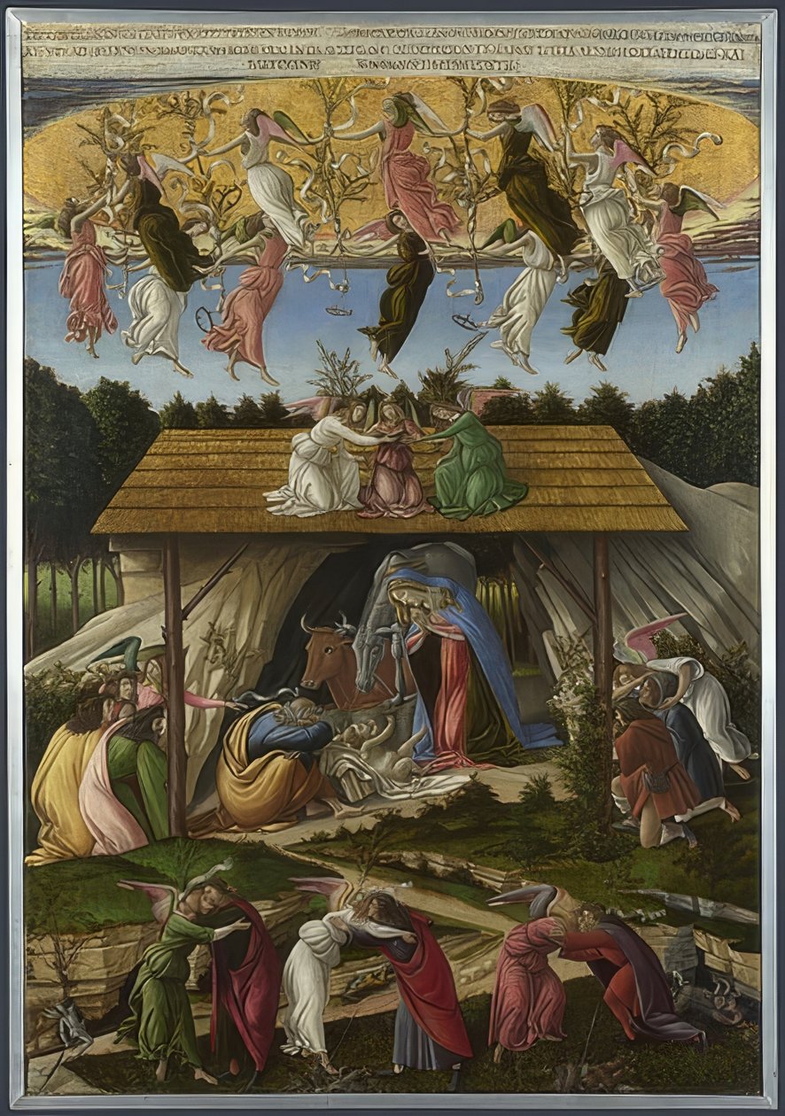 Mystisk fødsel. 1500 af Sandro Botticelli