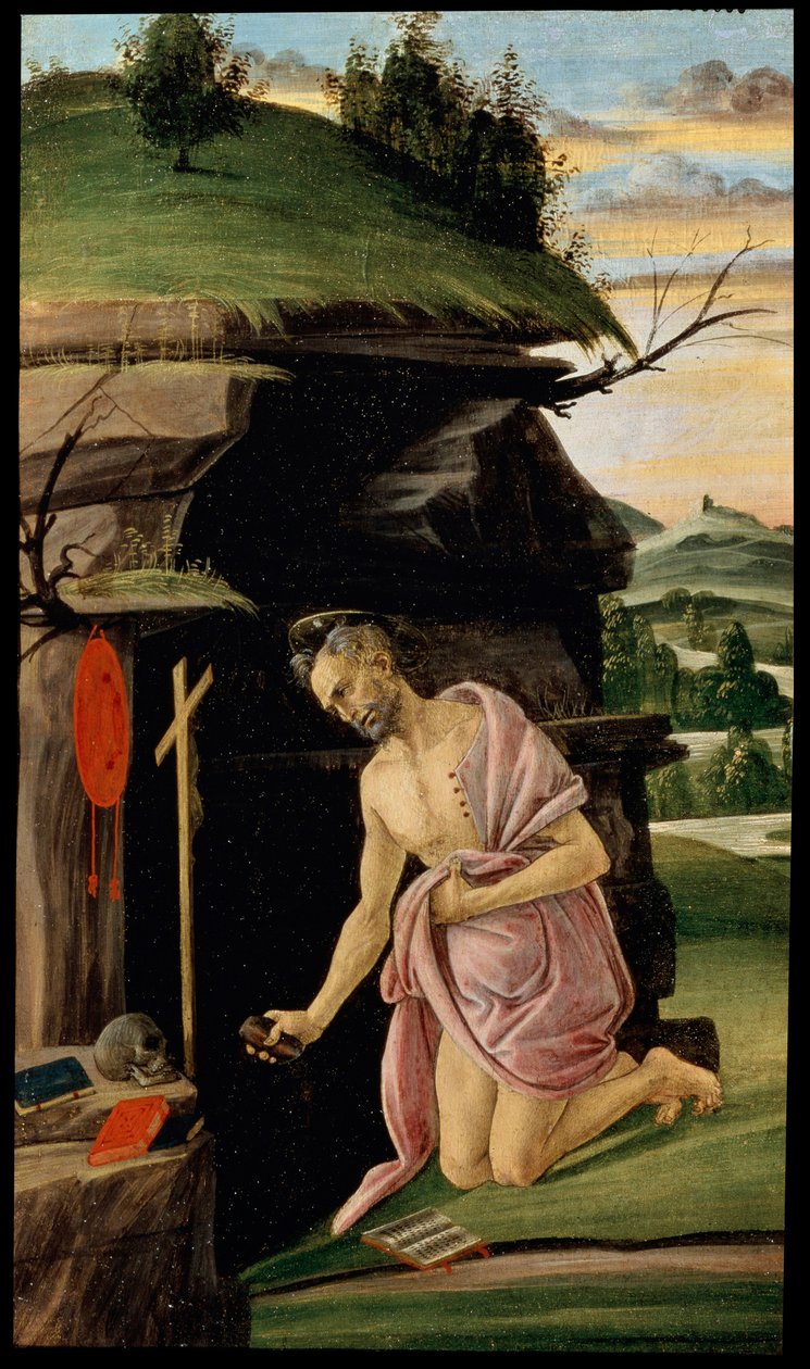 Sankt Hieronymus, mellem 1498 og 1505 af Sandro Botticelli