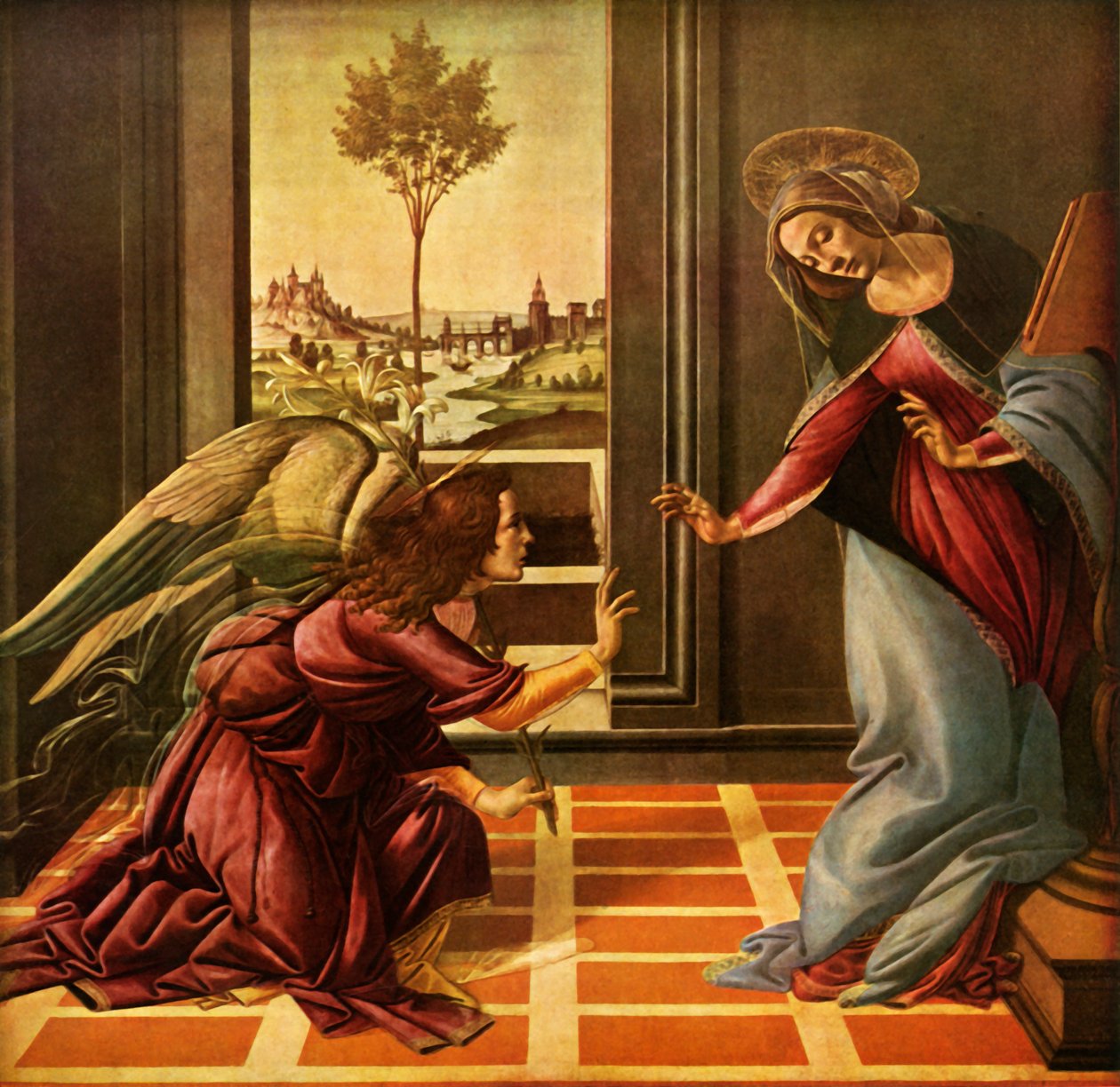 The Cstello Annunciation, 1489, 1937. af Sandro Botticelli