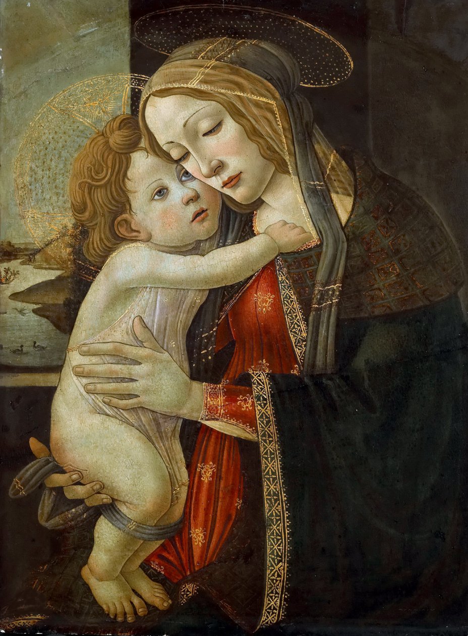 Jomfruen og barnet, ca. 1500. af Sandro Botticelli