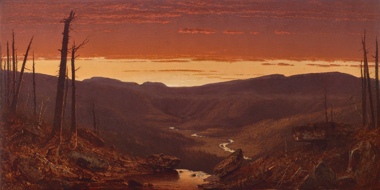 Twilight i Catskills af Sanford Robinson Gifford