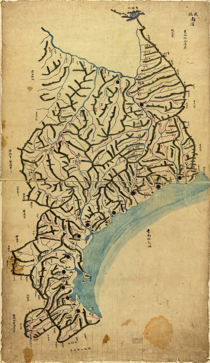 Chosŏn chido LOC 83675009-6 af Sang Gi Chŏng