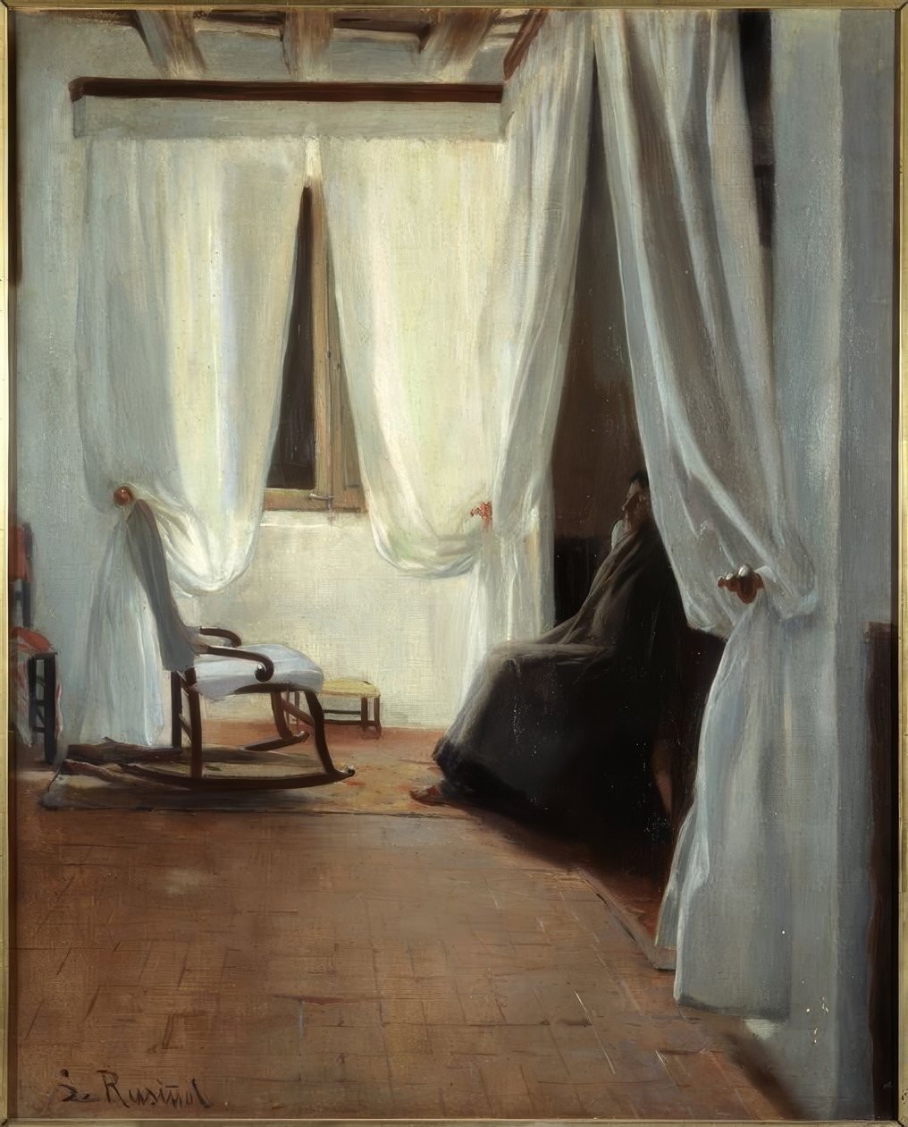 Syg kvinde af Santiago Rusiñol