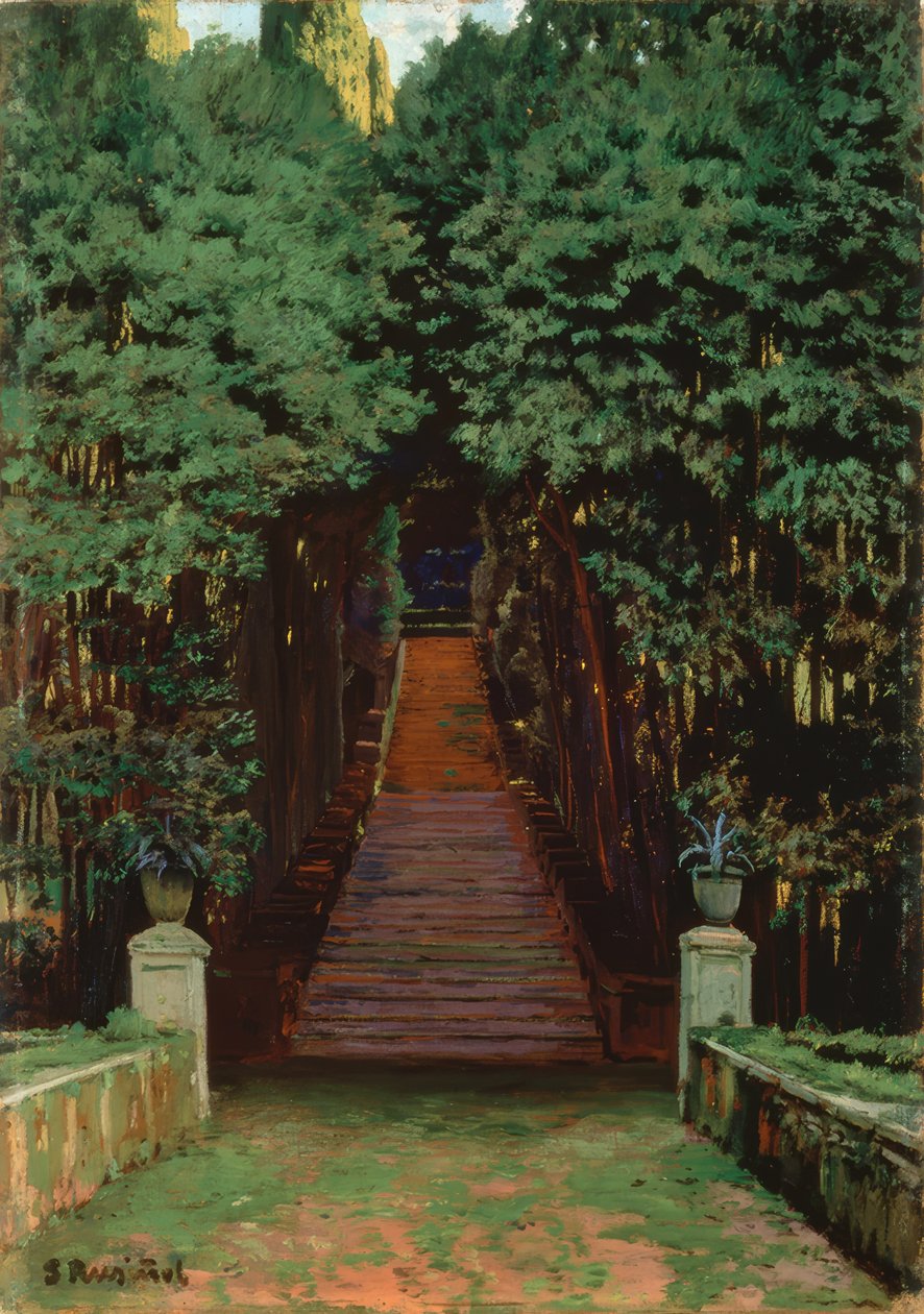Trapper i haven af Santiago Rusiñol
