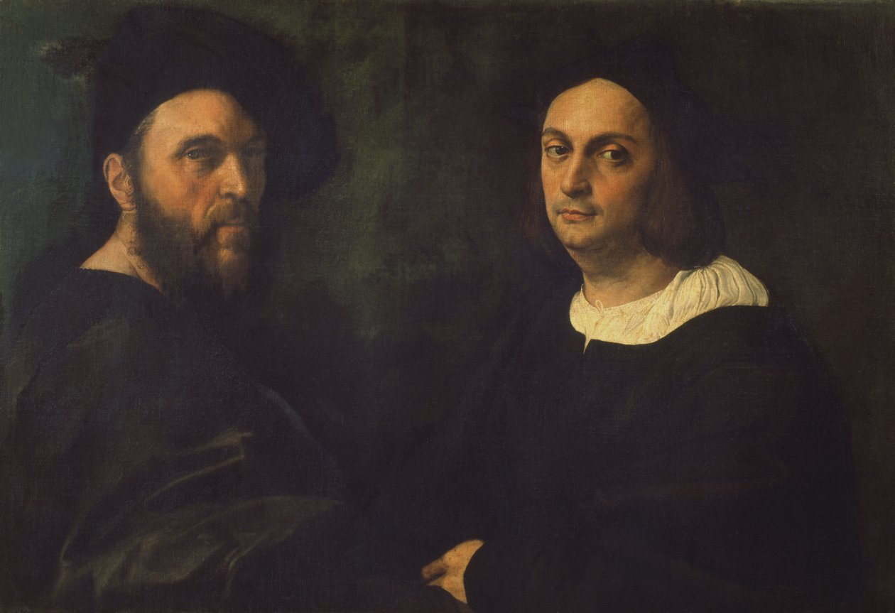 Dobbeltportræt, ca. 1516 af Raffaello Sanzio Raphael