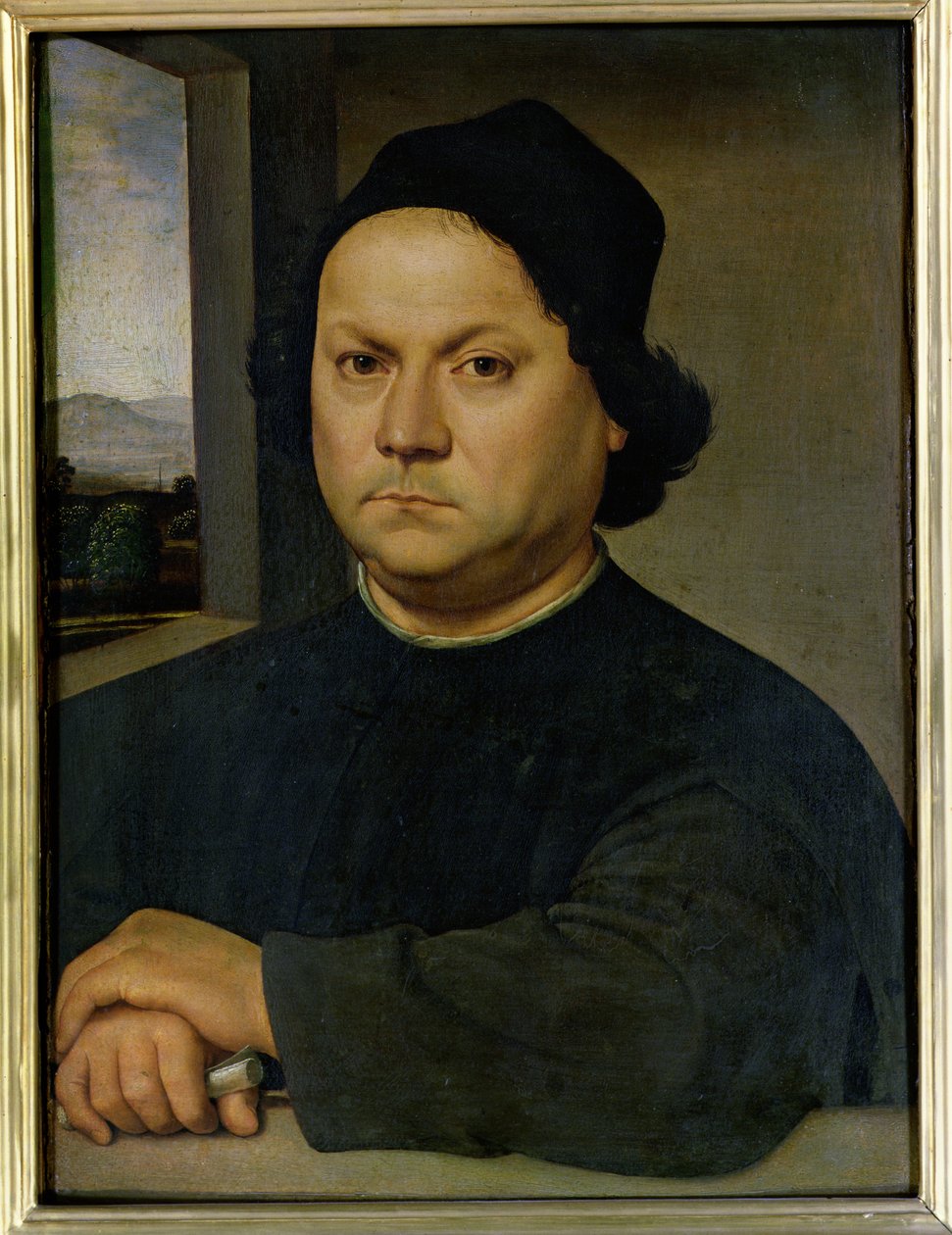 Portræt af Perugino, ca. 1504 (tempera på træ) af Raffaello Sanzio Raphael