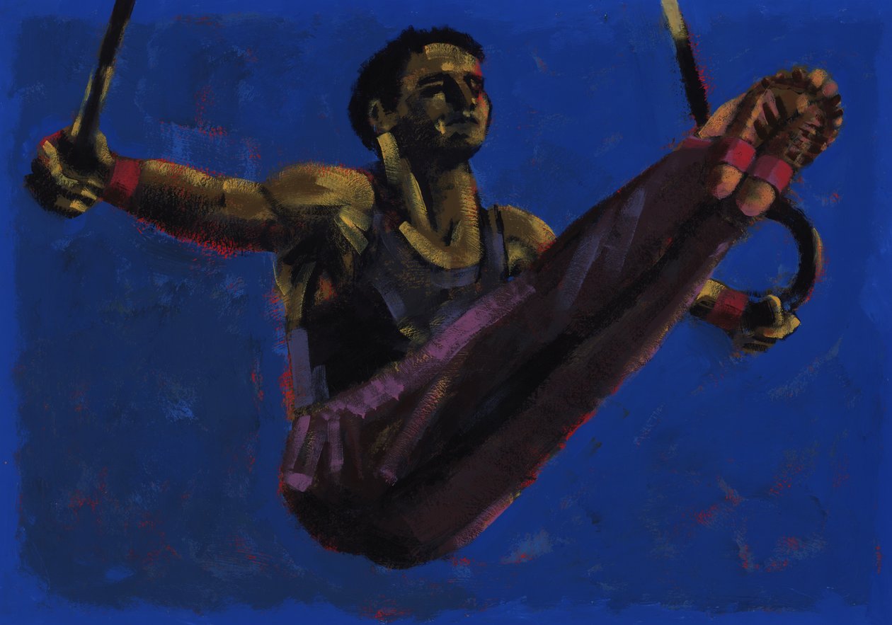 Ringene, 2009 (akryl) af Sara Hayward