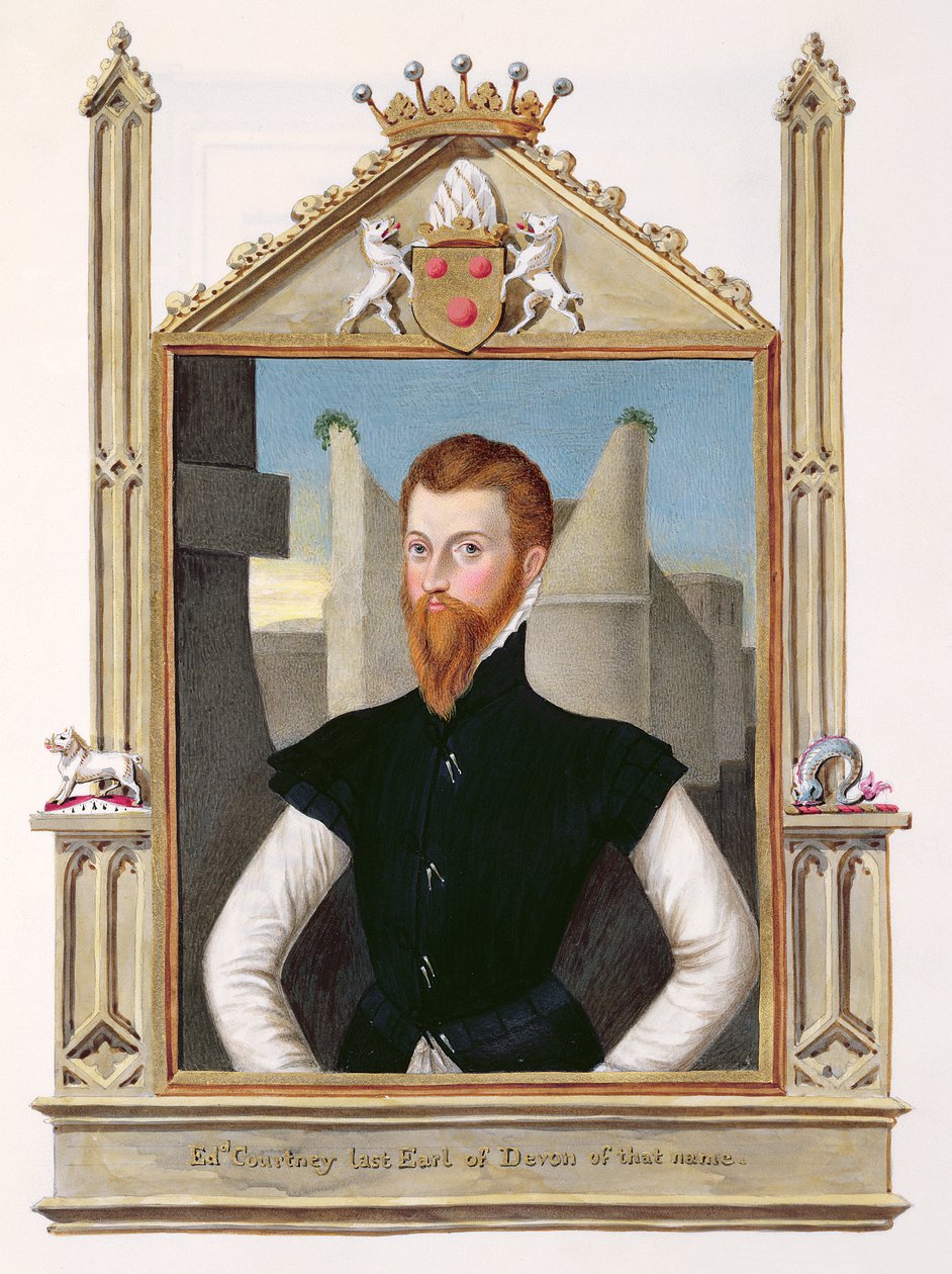 Portræt af Edward Courtenay (ca. 1526-56) Sidste jarl af Devonshire fra 
