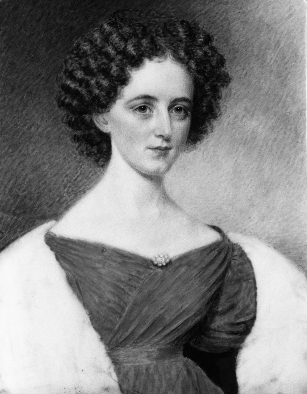 Portræt af en dame, 1830. af Sarah Goodridge