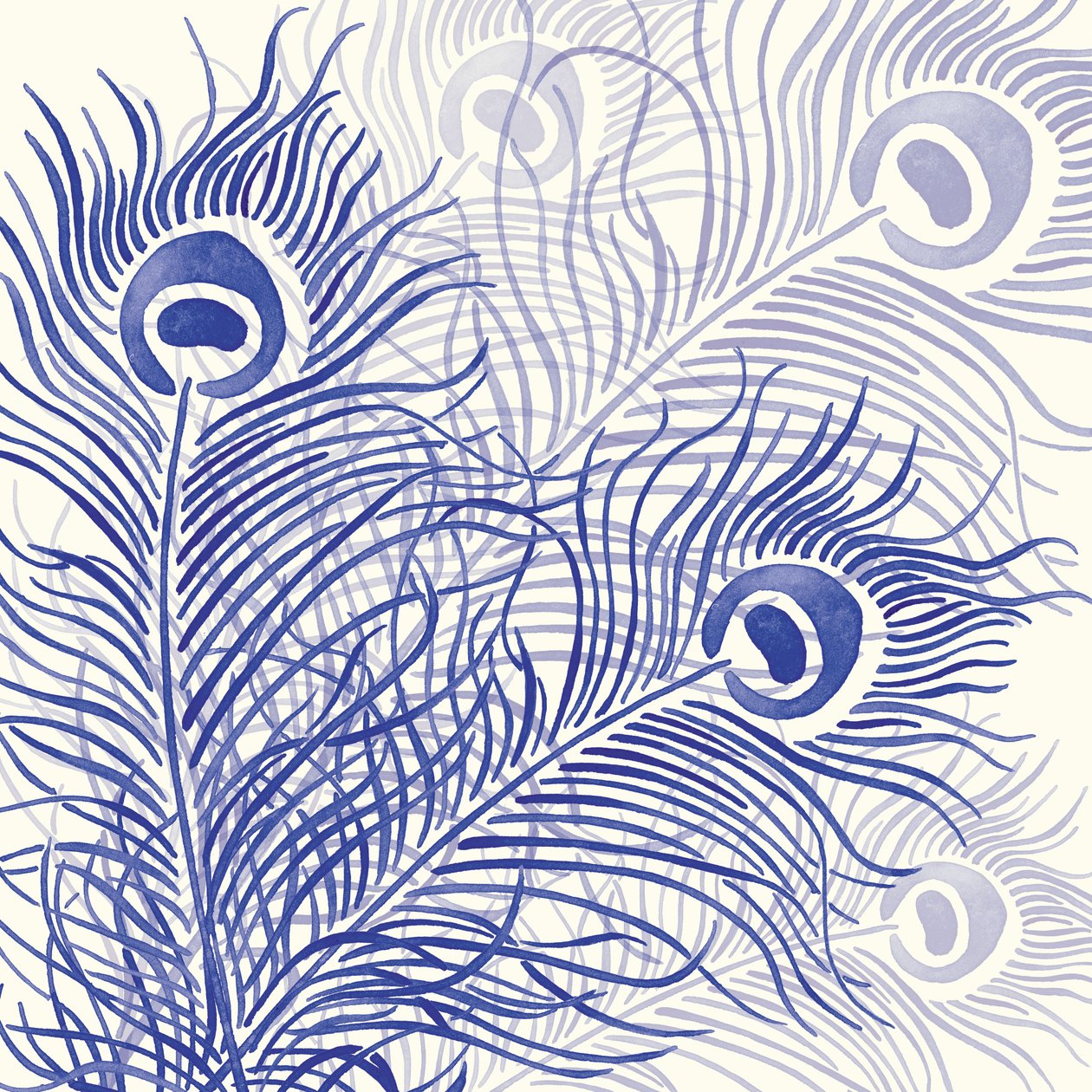 Peacock Parade, 2004 (digital) af Sarah Hough