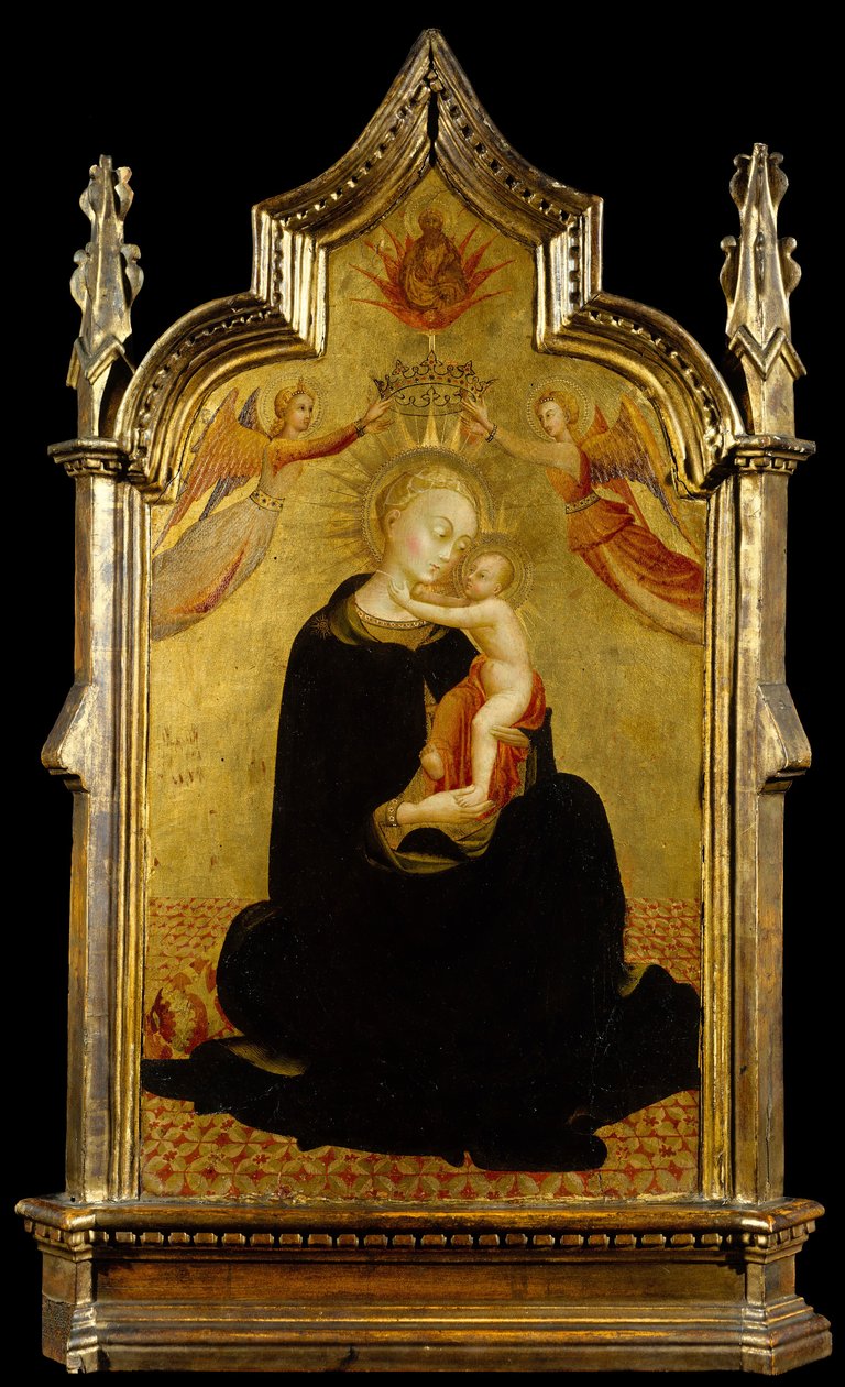 Madonna og barn med engle, ca. 1445-50. af Sassetta
