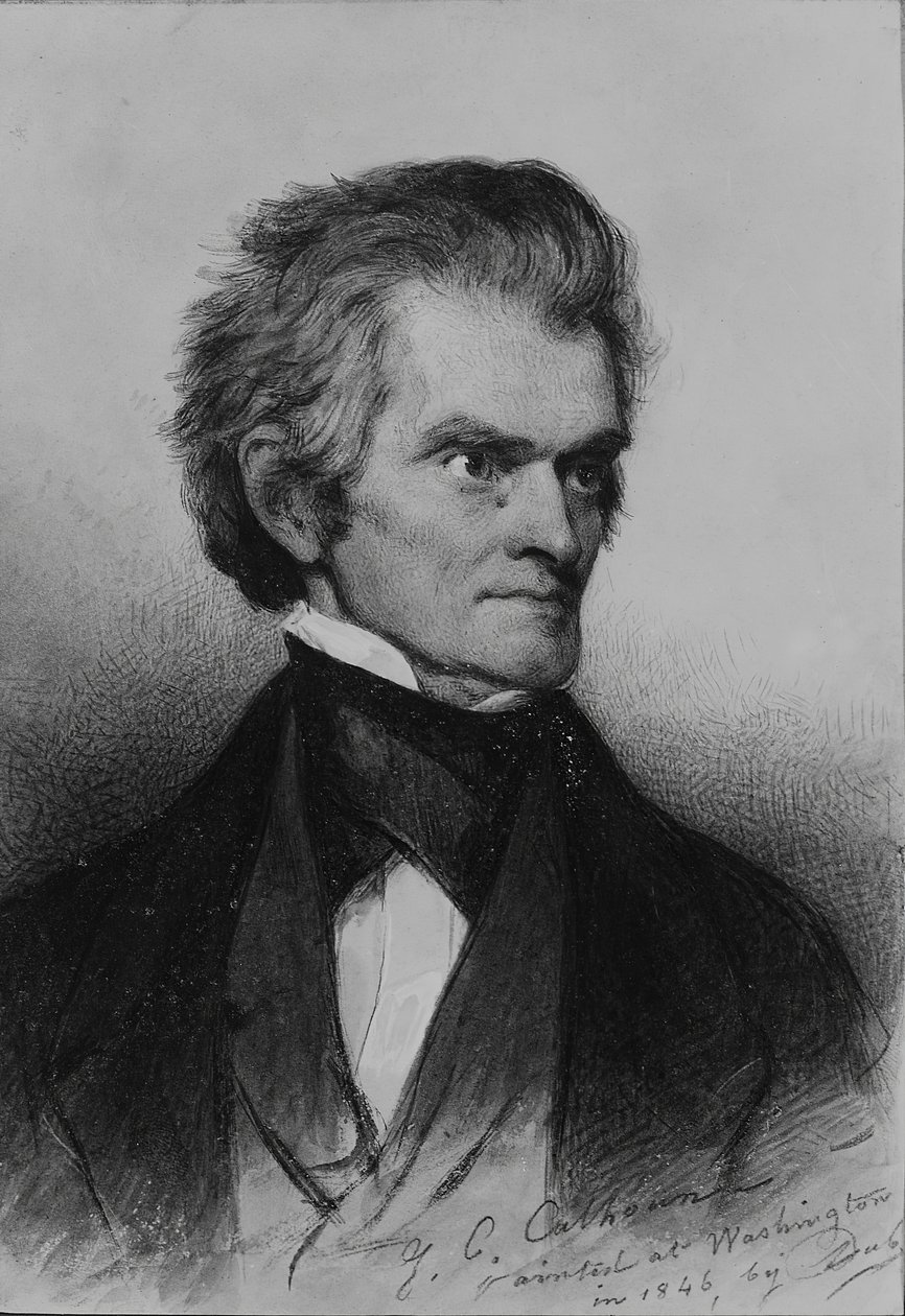 John C. Calhoun, 1846. af Savinien Edme Dubourjal