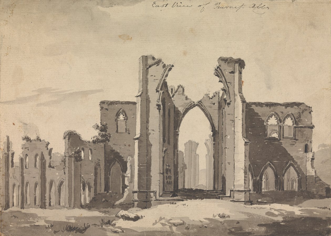 East View of Furness Abbey af Sawrey Gilpin