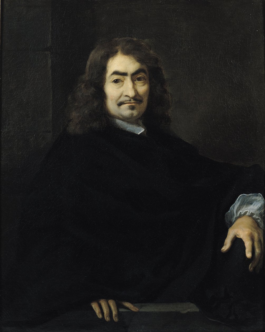 Portræt, formodet at være Rene Descartes (1596-1650) af Sébastien Bourdon