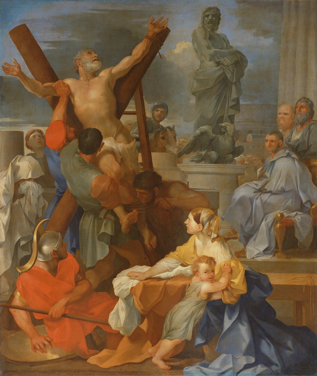 Sankt Andreas martyrium af Sébastien Bourdon