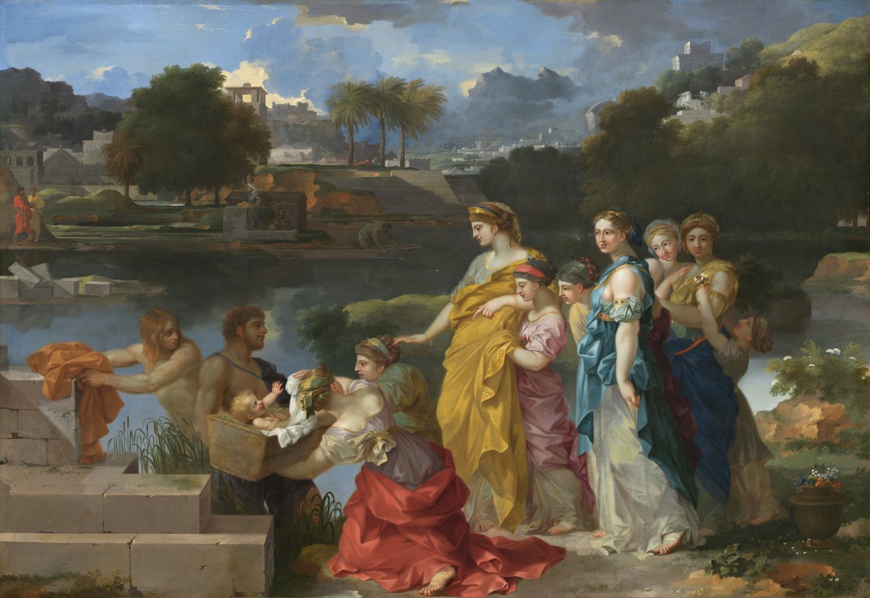 Fundet af Moses af Sébastien Bourdon