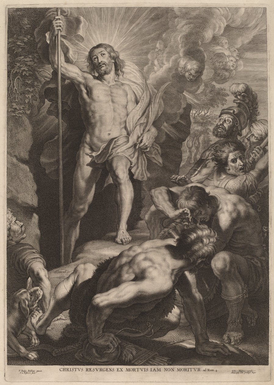 Opstandelsen af Schelte Adams Bolswert after Sir Peter Paul Rubens