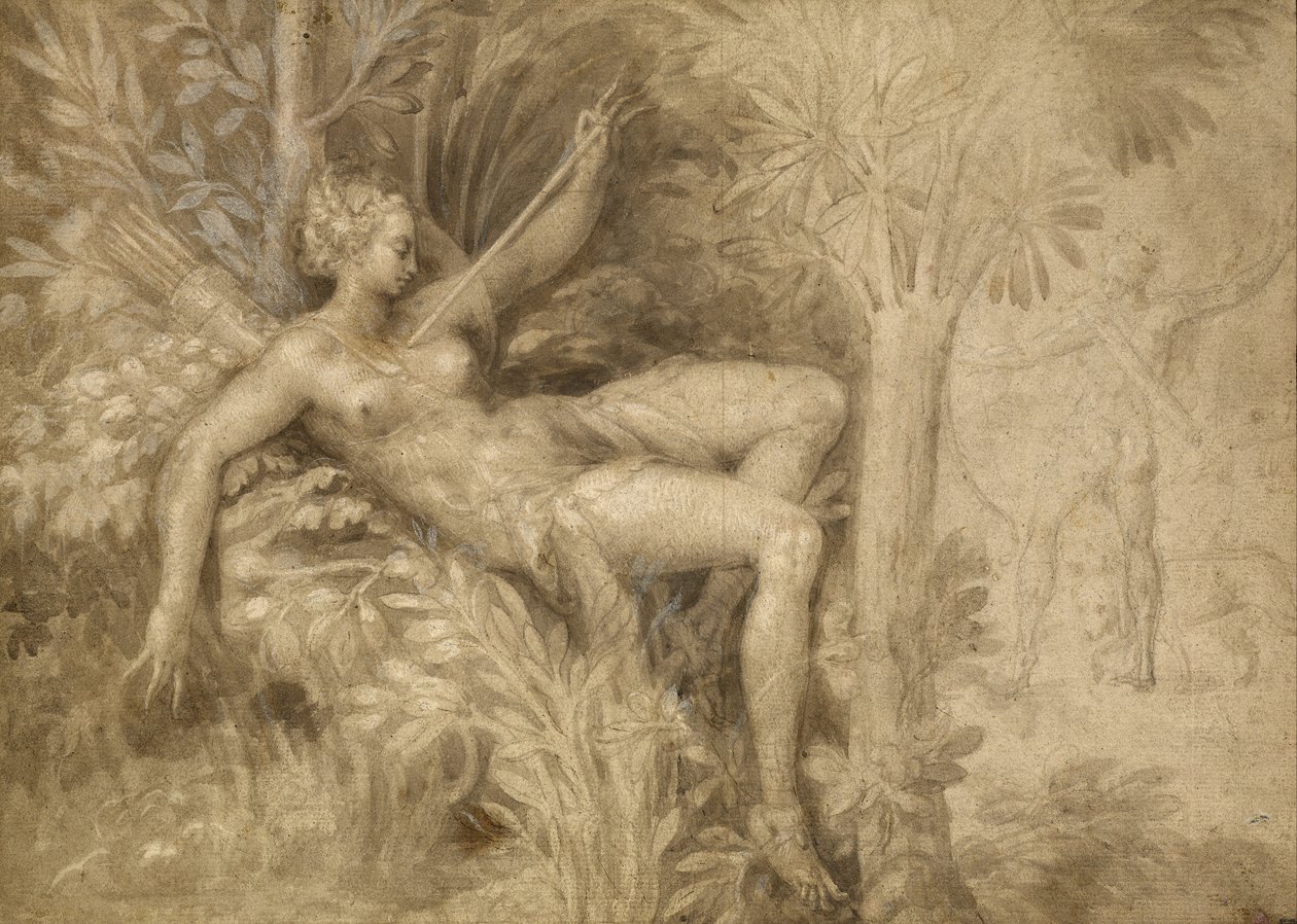 Procris og Cephalus af Fontainebleau School