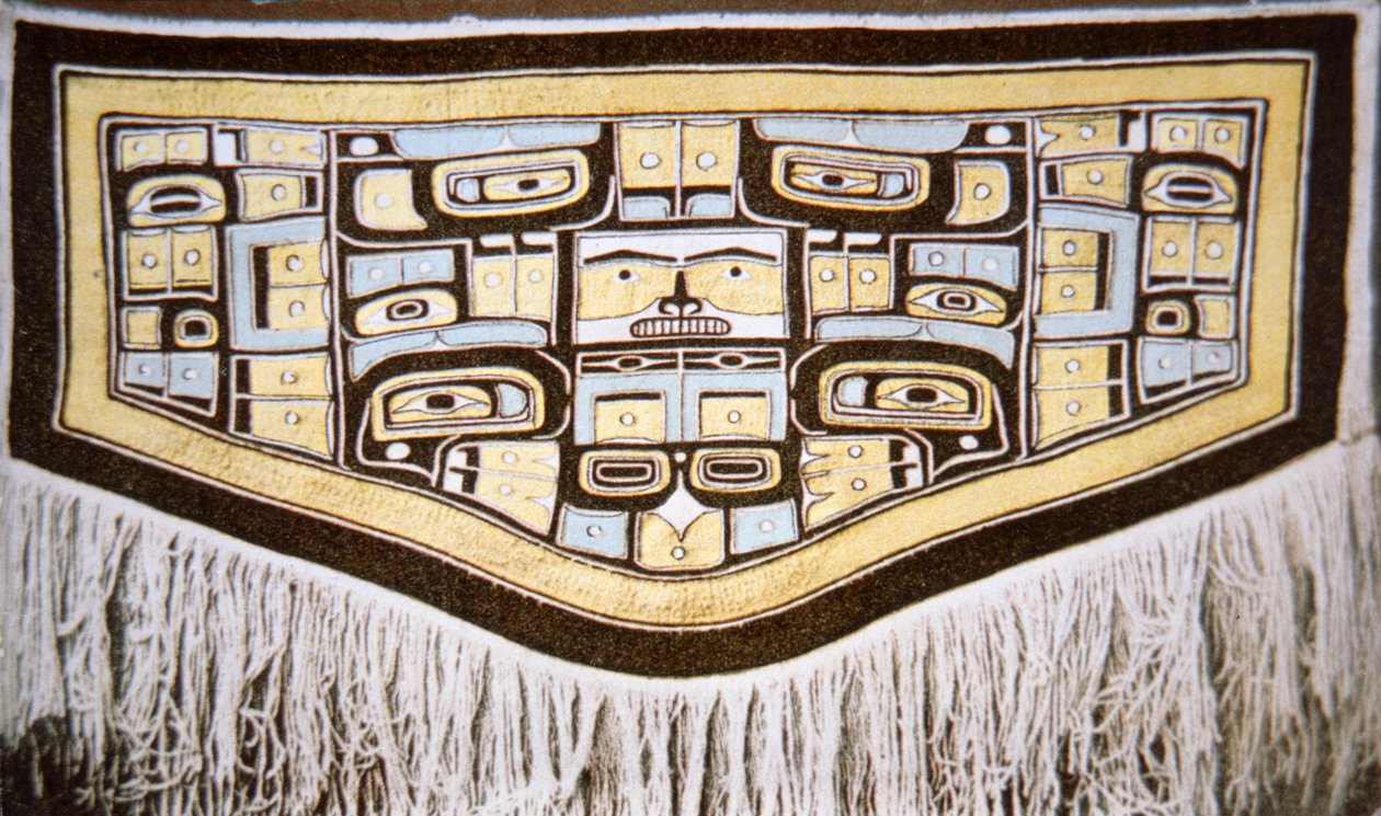 Chilkat tæppe, Tlingit Tribe (tekstiler) af School American