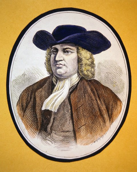 William Penn (farve litho) af School American
