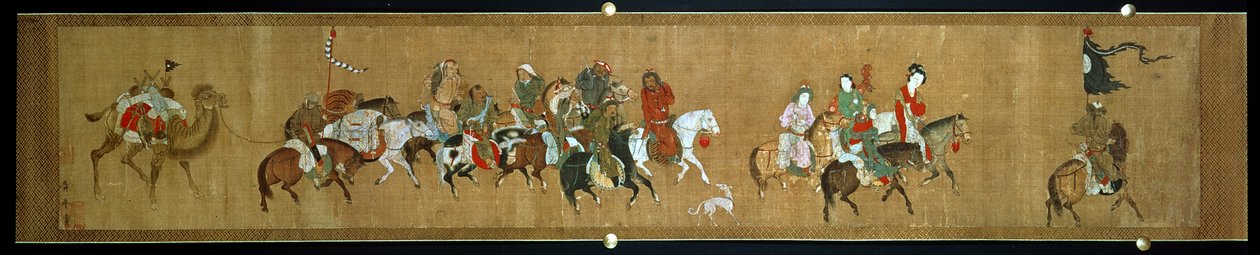 En konvoj af mongoler, kinesere af School Chinese