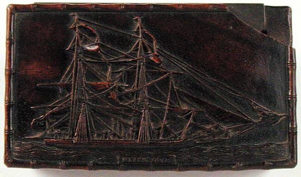 Snusdåse, ca. 1840 (træ) af School Chinese
