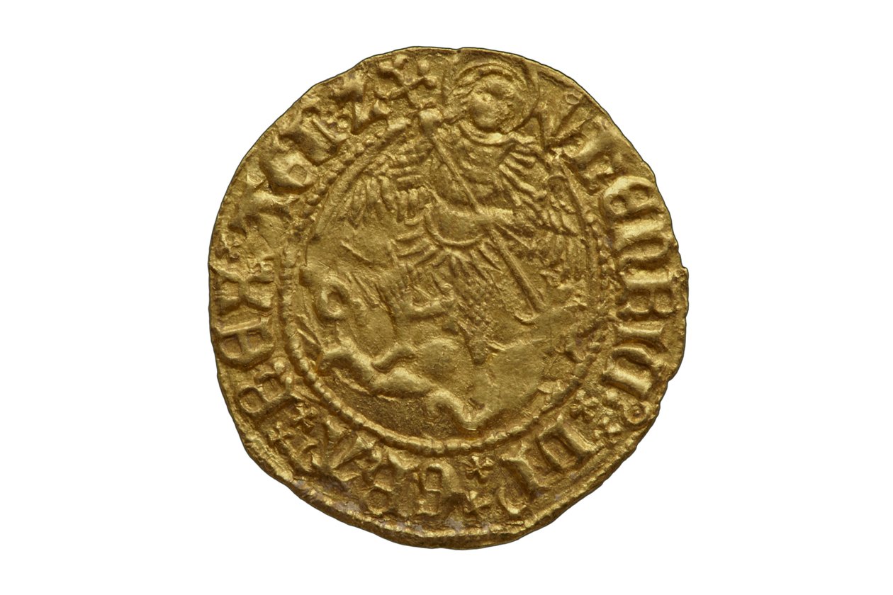 Tudor mønt fra Asthall Hoard af School English