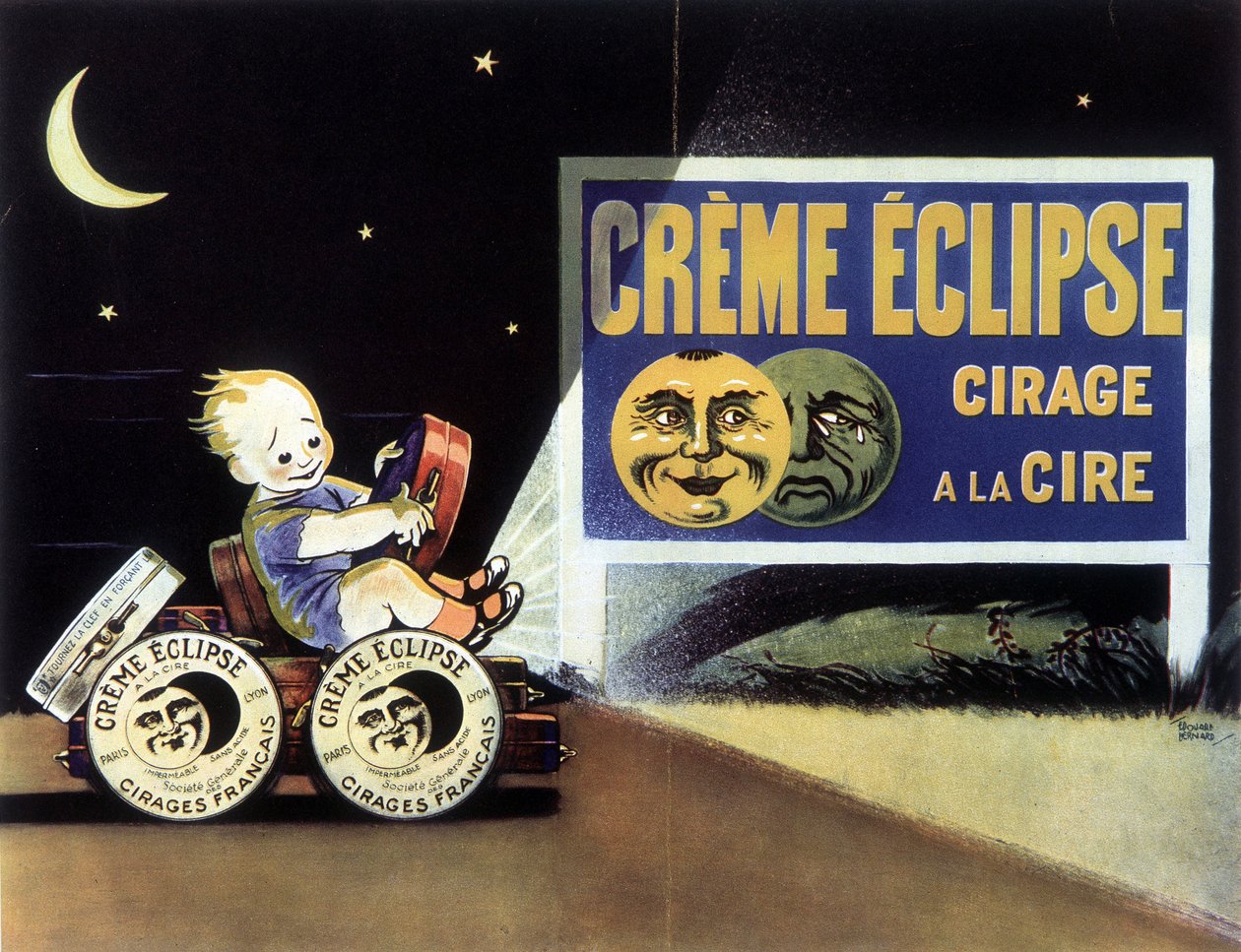 Annoncering for vokspolering "" Eclipse Creme"" af School French