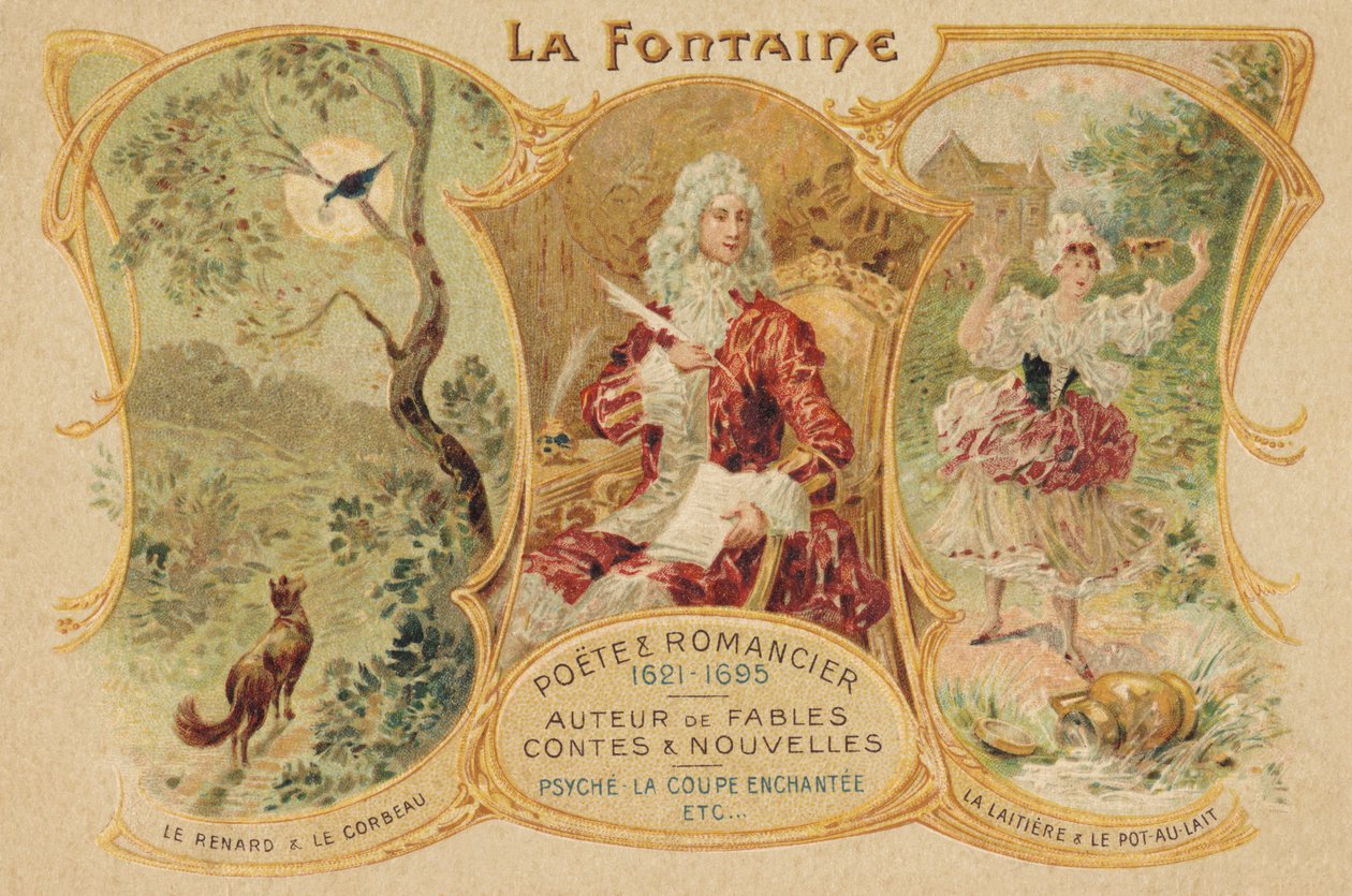 Jean de La Fontaine (tryk) af School French