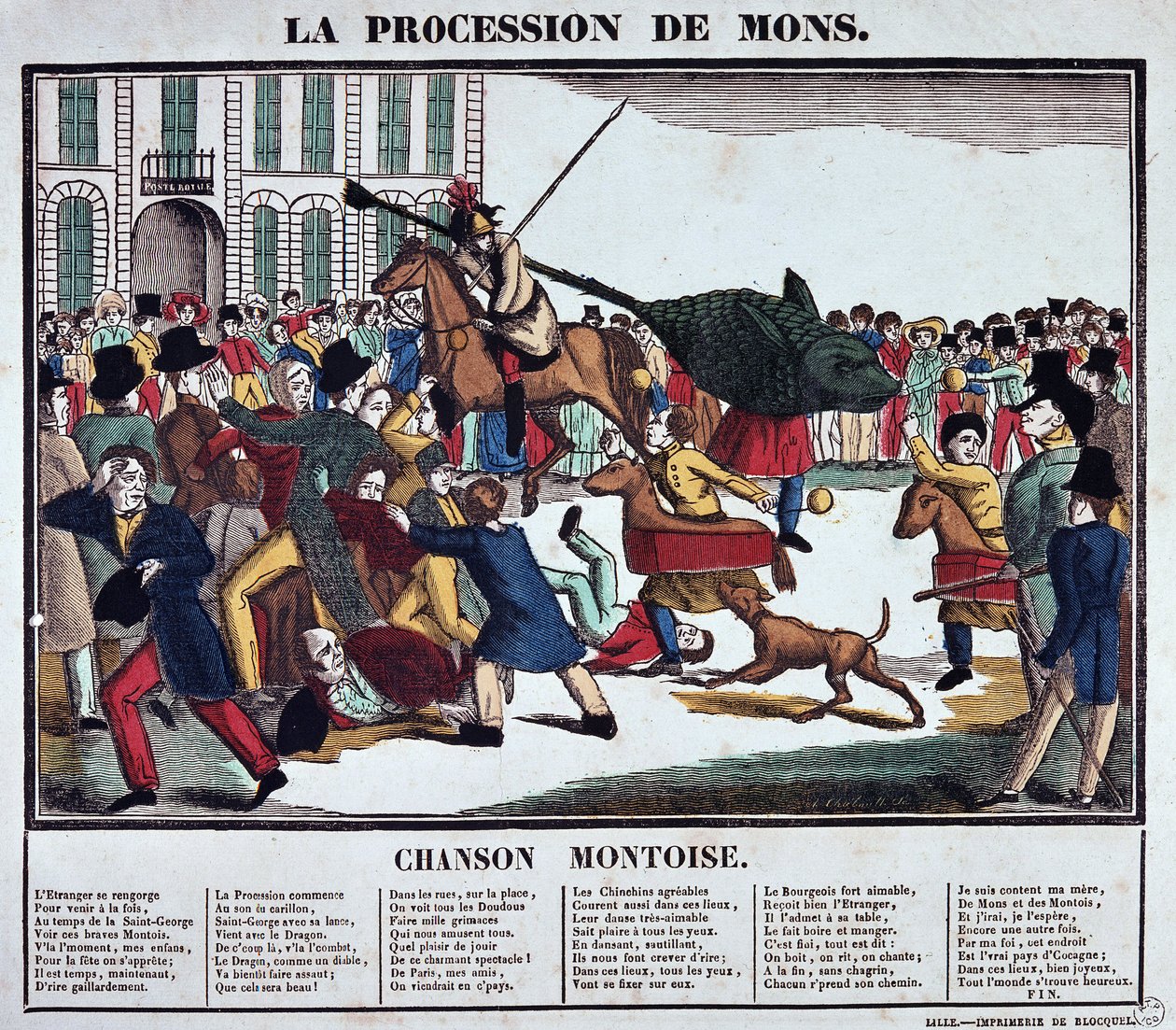 Procession af Mons af School French