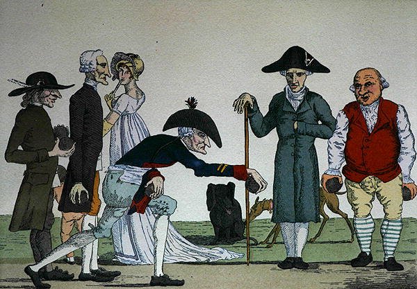 Vismandsspil (farve litho) af School French