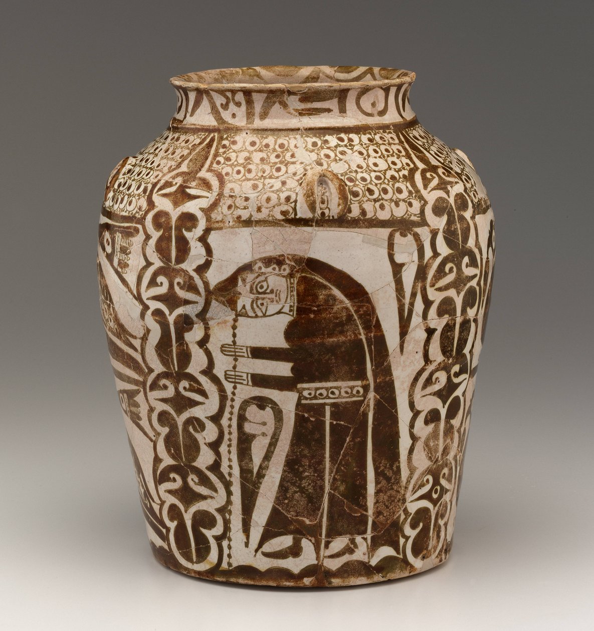 Krukke, Abbasid Period (lertøj, overglaseret med glans) af School Iraqi