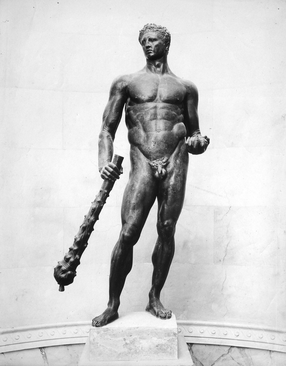 Hercules (bronze) af School Italian