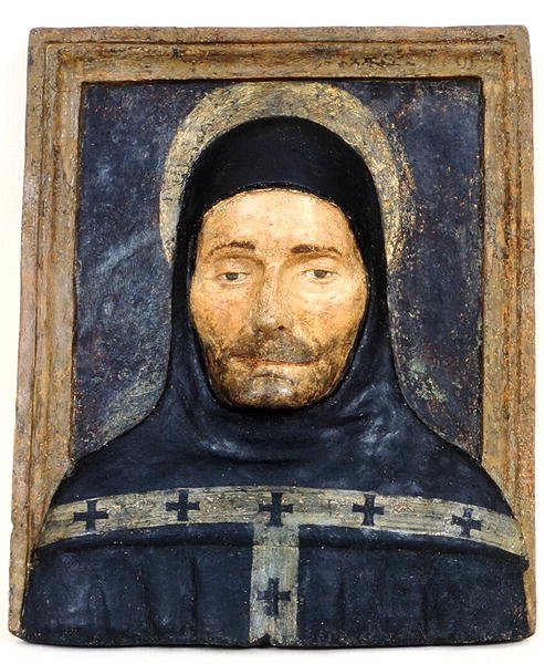 St. Anthony (polykrom sten) af School Italian