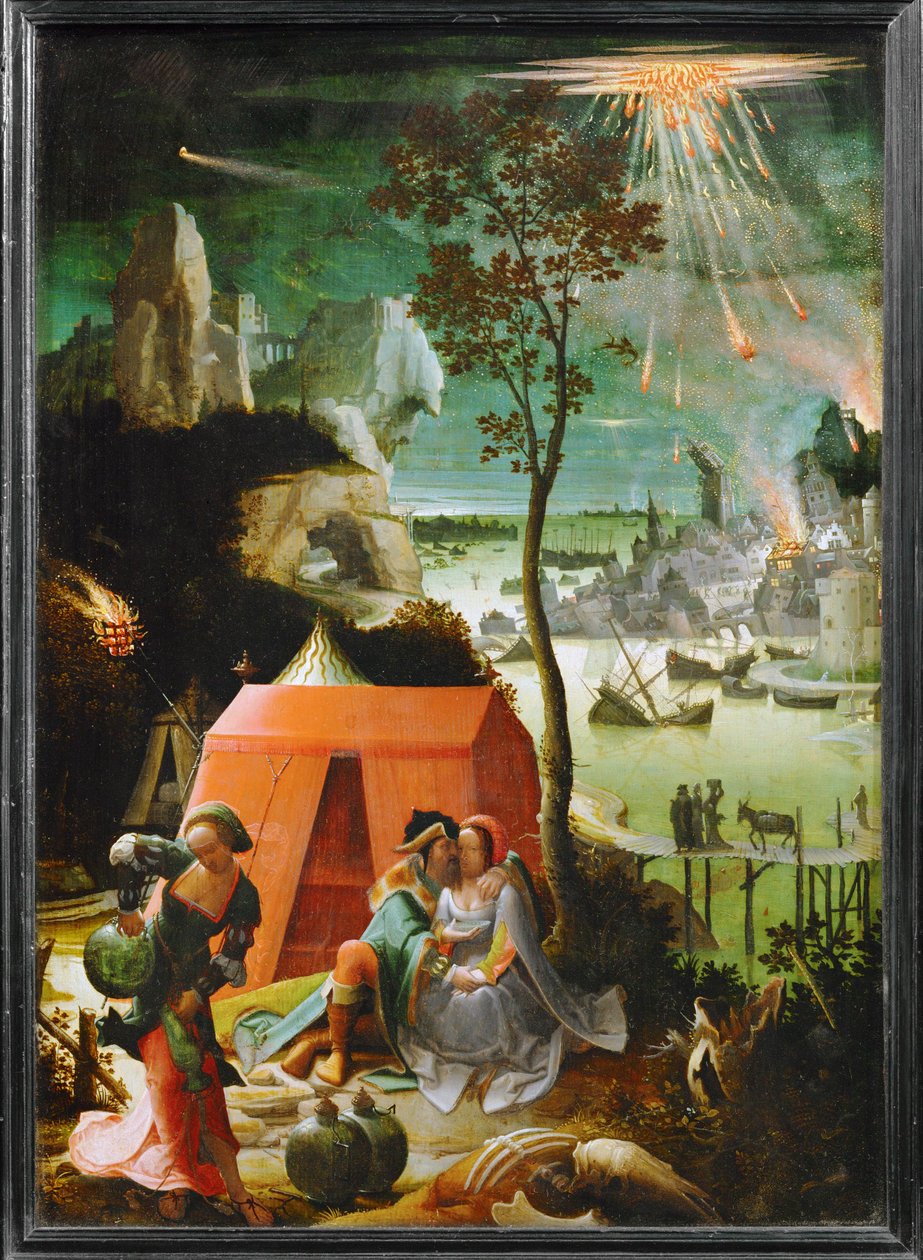 Lot og hans døtre ... af School Netherlandish