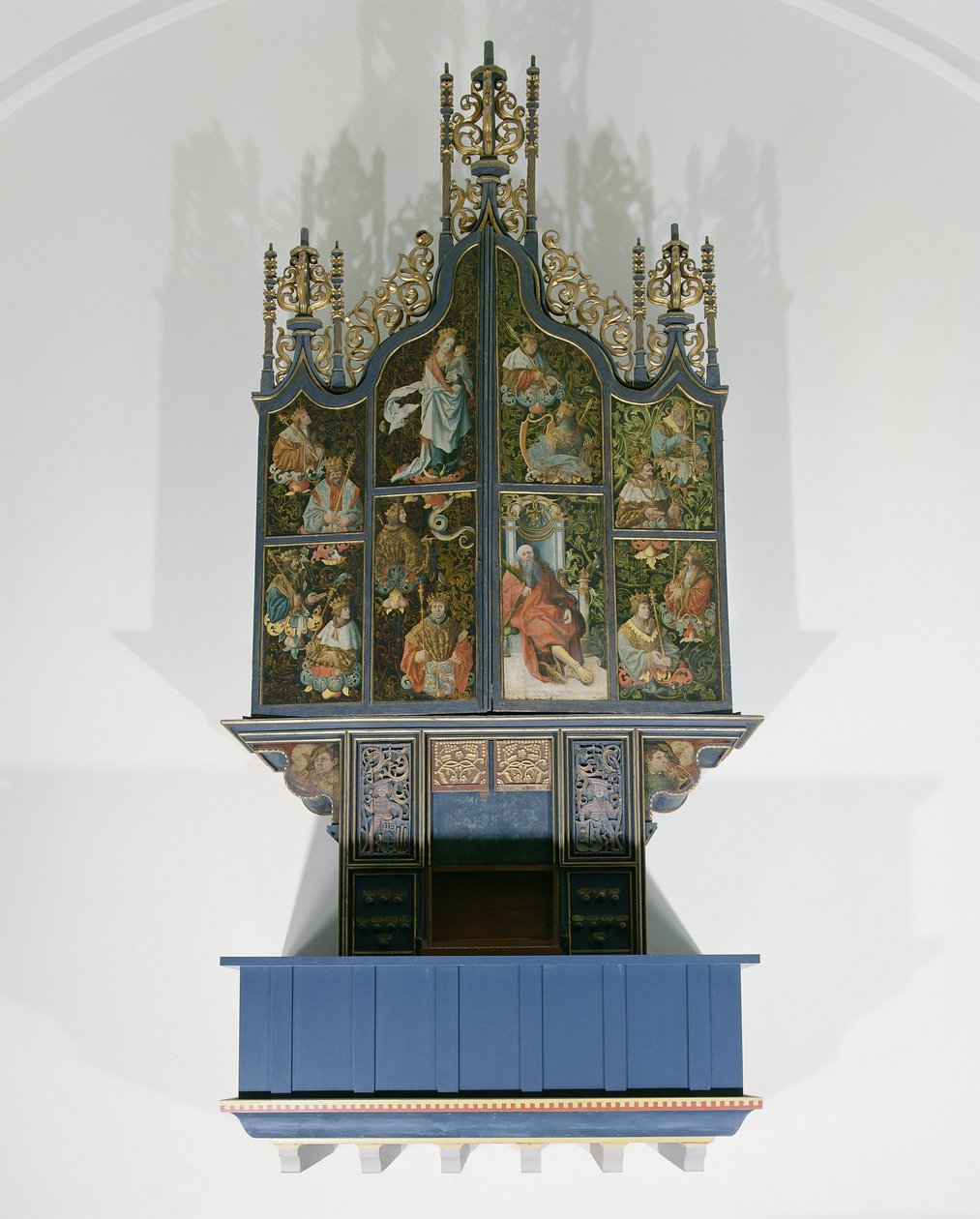 Malet orgel af School Netherlandish