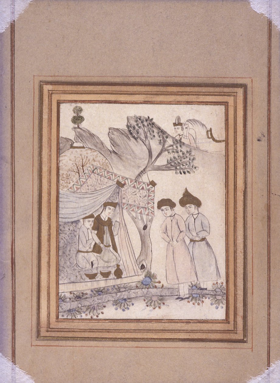 Bogillustration (papir) af School Persian