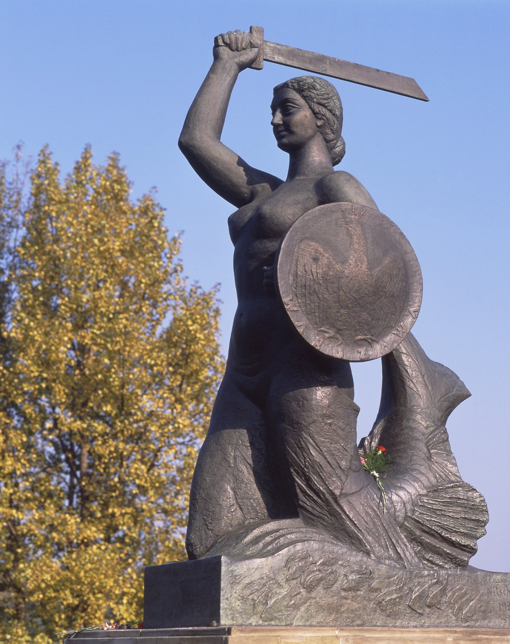 Havfruemonument (bronze) af School Polish