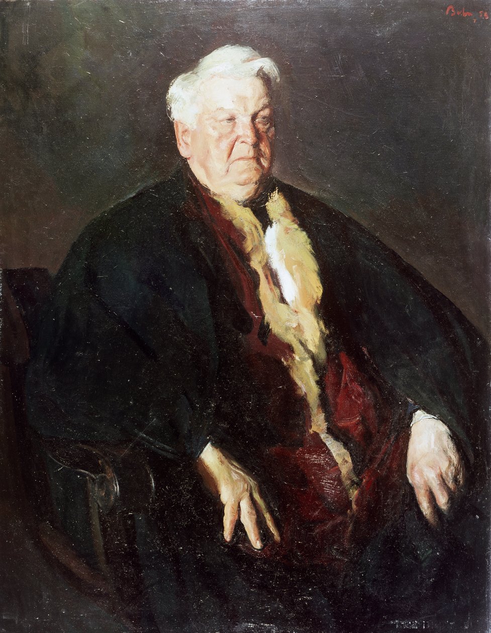 Portræt af Mihail Sadoveanu (Pascani af School Romanian