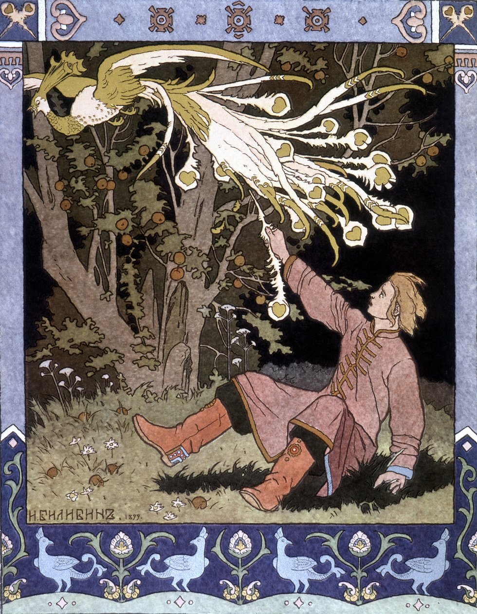 Tag "The Firebird"" - russisk illustration af School Russian