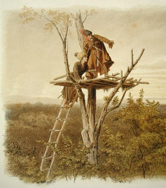 The Lookout (farve litho) af School Russian