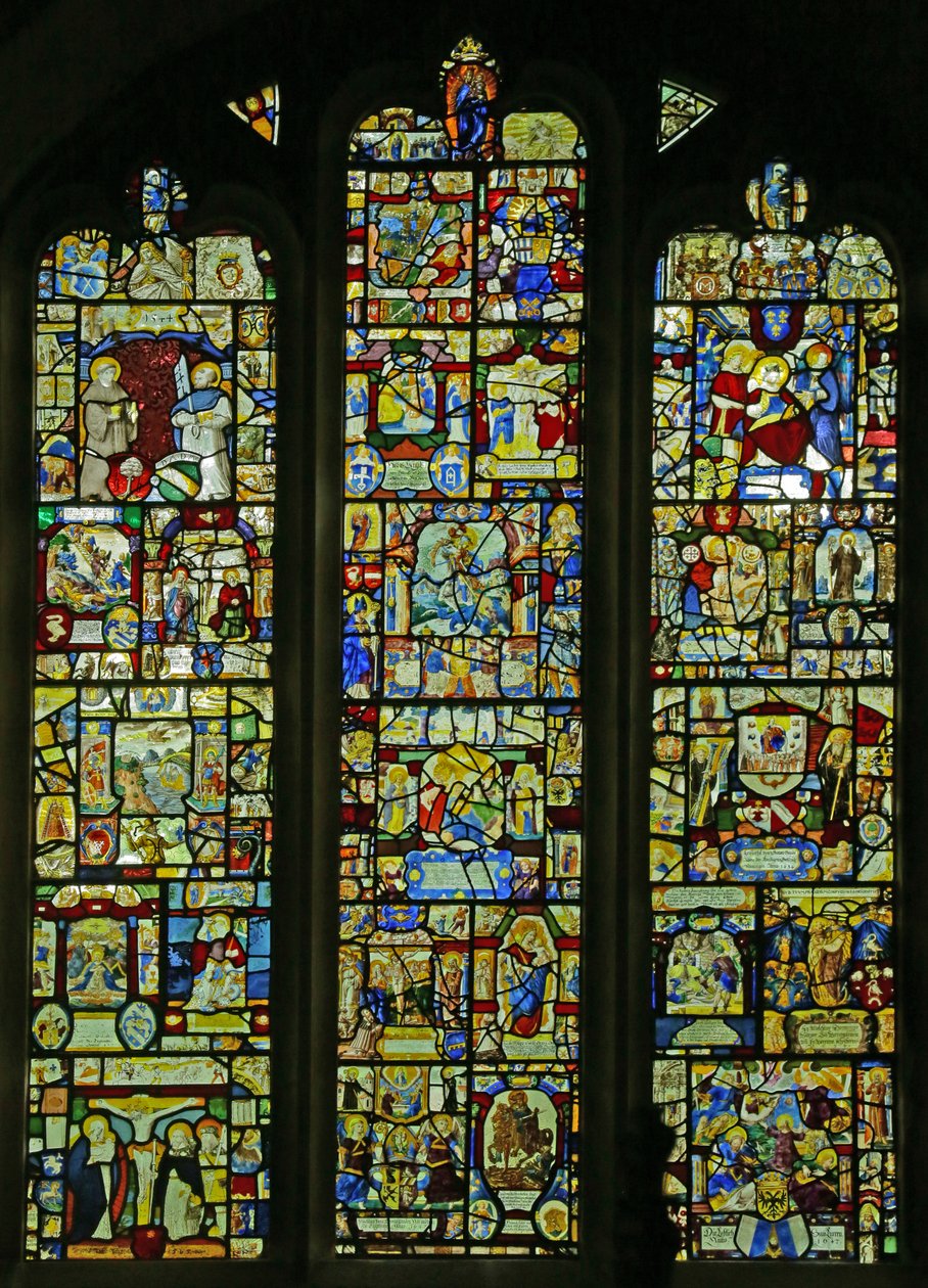 Nulstil schweiziske paneler (farvet glas) af Swiss School