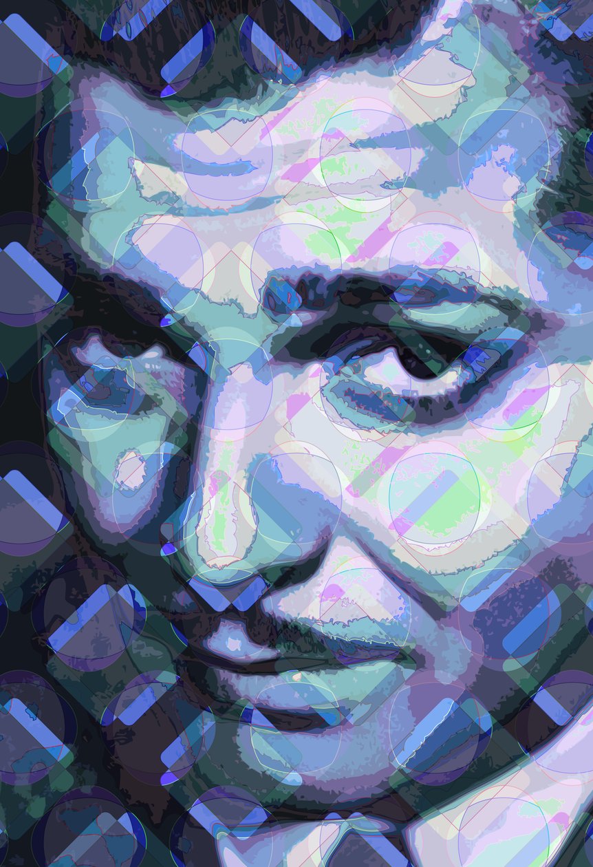 Clark Gable, 2013 (digital) af Scott J. Davis