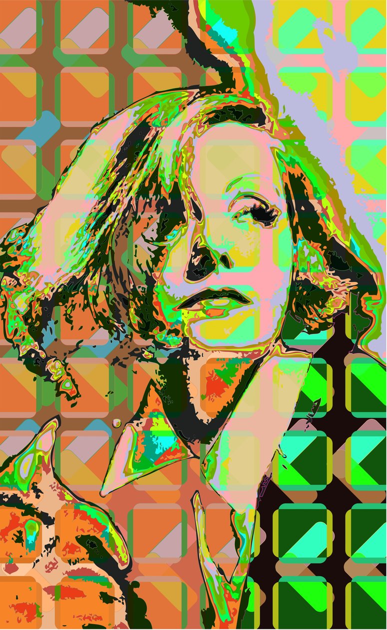 Greta Garbo (digital) af Scott J. Davis