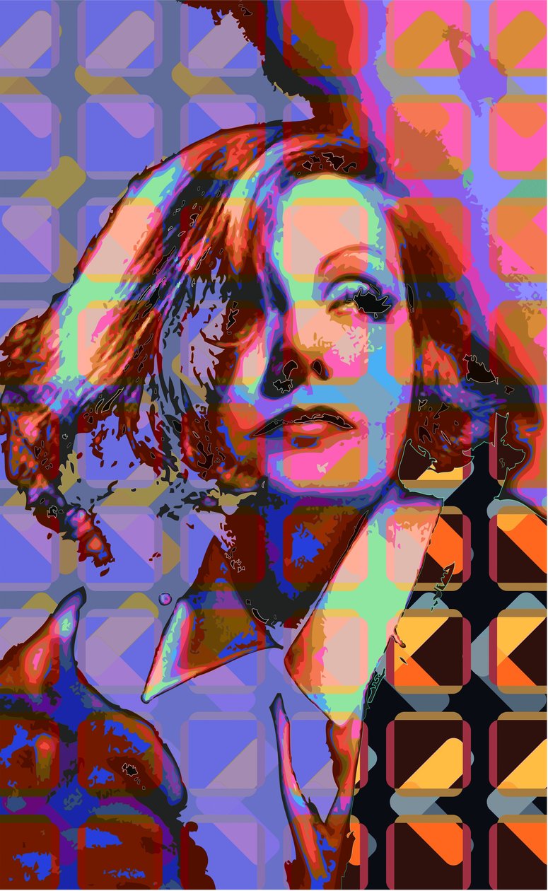 Greta Garbo (digital) af Scott J. Davis