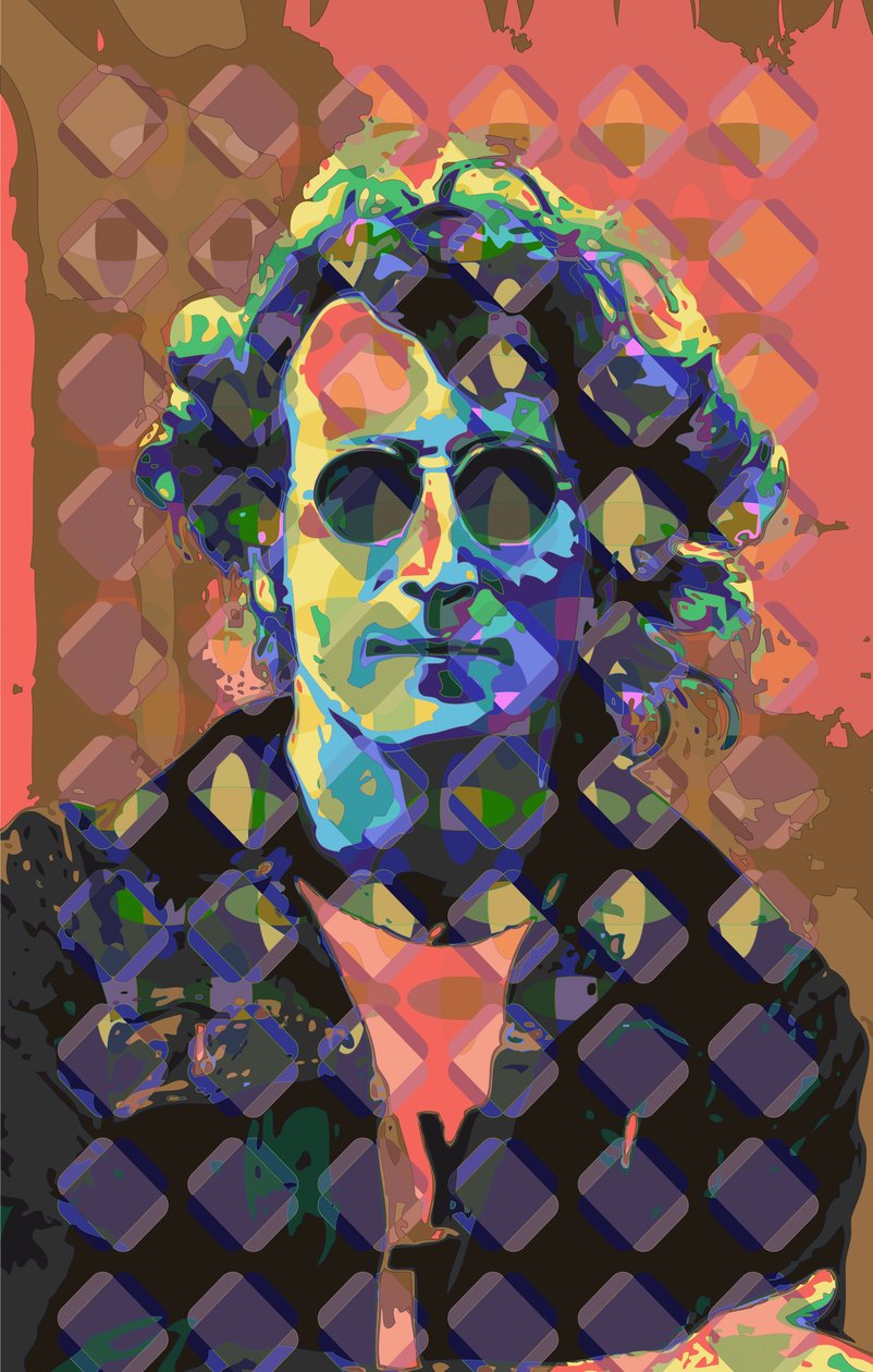 John Lennon (digital) af Scott J. Davis