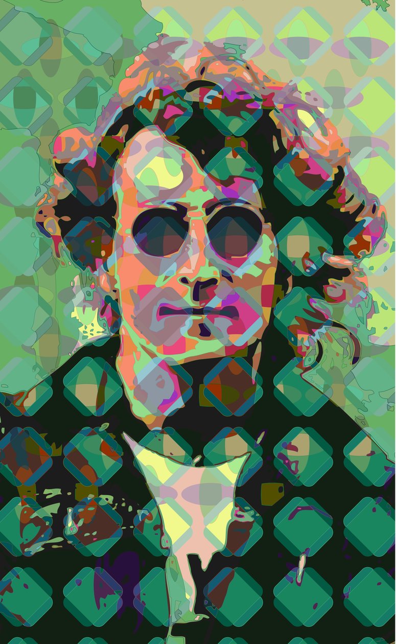 John Lennon (digital) af Scott J. Davis